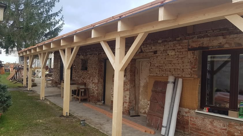Altánok - Plechová krytina BP2 T35 matná tehlovočervená - Gbely - foto 4