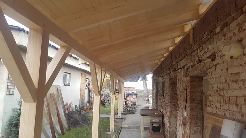 Altánok - Plechová krytina BP2 T35 matná tehlovočervená - Gbely - foto 5