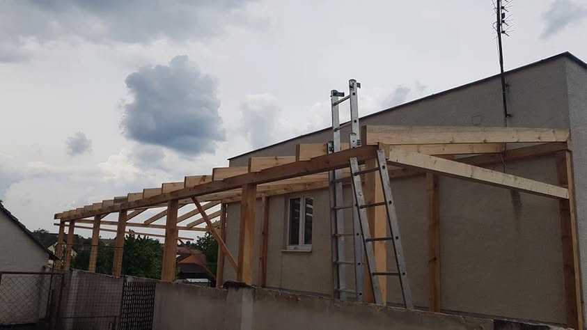 Altánok - Plechová krytina BP2 Trapéz T35 antracit - Gbely - foto 4