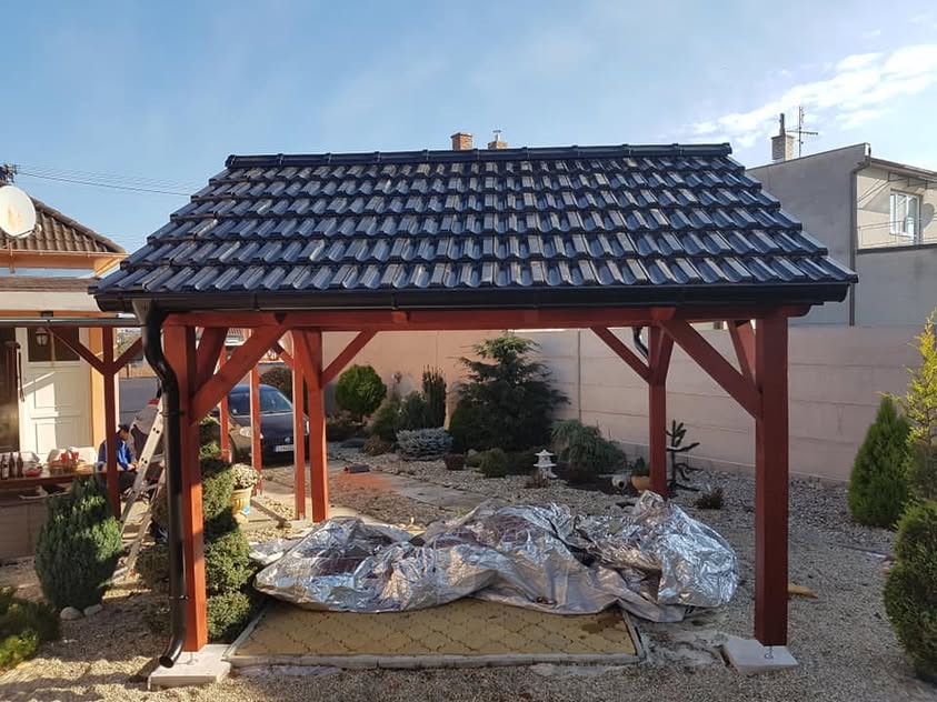 Altánok - Škridla Creaton Rapido čierna glazúra - Gbely - foto 4