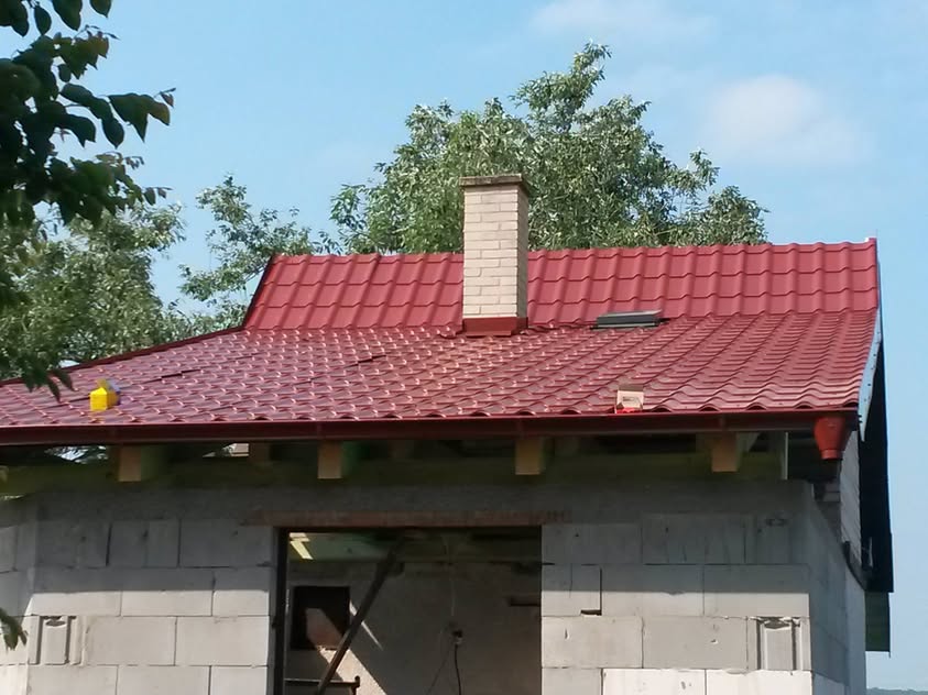 Plechová krytina - Blachotrapez Diament Eco Plus tmavočervená - foto 3