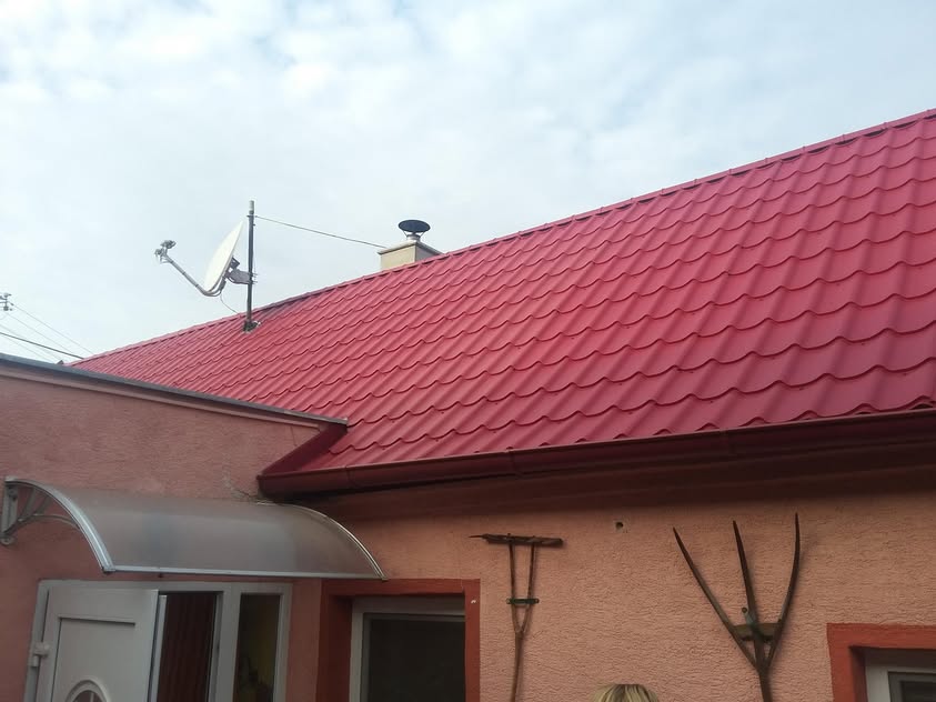 Plechová krytina - BP2 Afla Plus červená - Vysoká pri Morave