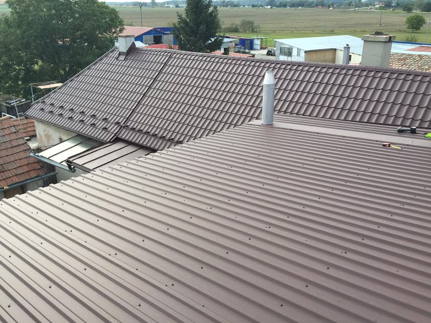 Plechová krytina - BP2 Afla Plus hnedá - Vrádište - foto 4