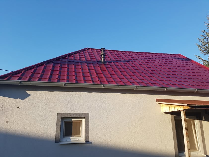 Plechová krytina - BP2 Afla Plus vínová - Košúty - foto 4