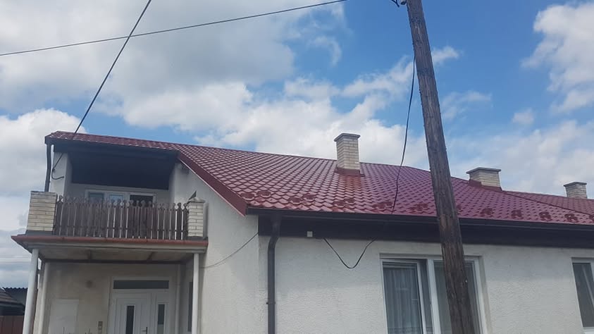 Plechová krytina BP2 Alfa Plus červená lesklá - Gbely - foto 3