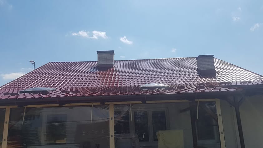 Plechová krytina BP2 Alfa Plus červená lesklá - Gbely - foto 4