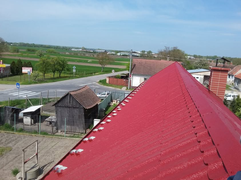 Plechová krytina - BP2 Alfa Plus Ice Crystal červená - M. Sv. Ján - foto 2