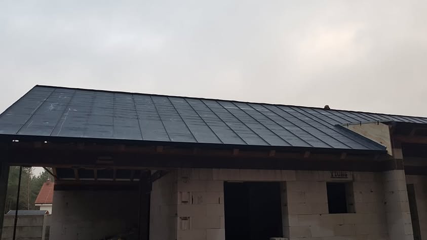 Plechová krytina BP2 - Falcovaný plech Herculit matný antracit - foto 3
