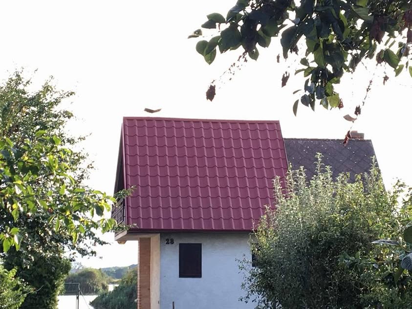 Plechová krytina - BP2 Omega matná červená - Adamov - foto 2