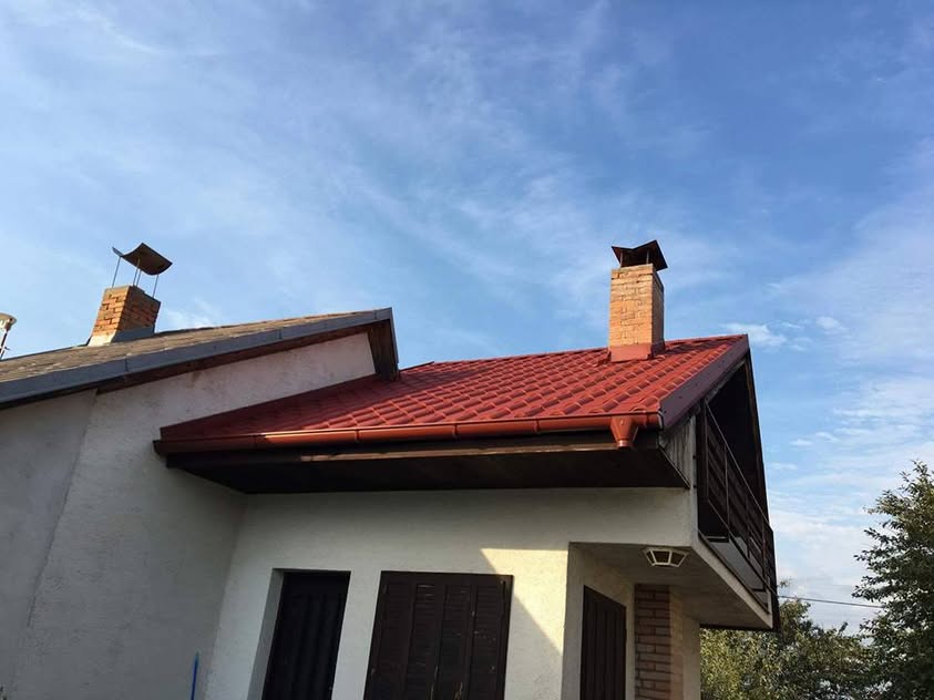 Plechová krytina - BP2 Omega matná červená - Adamov - foto 3