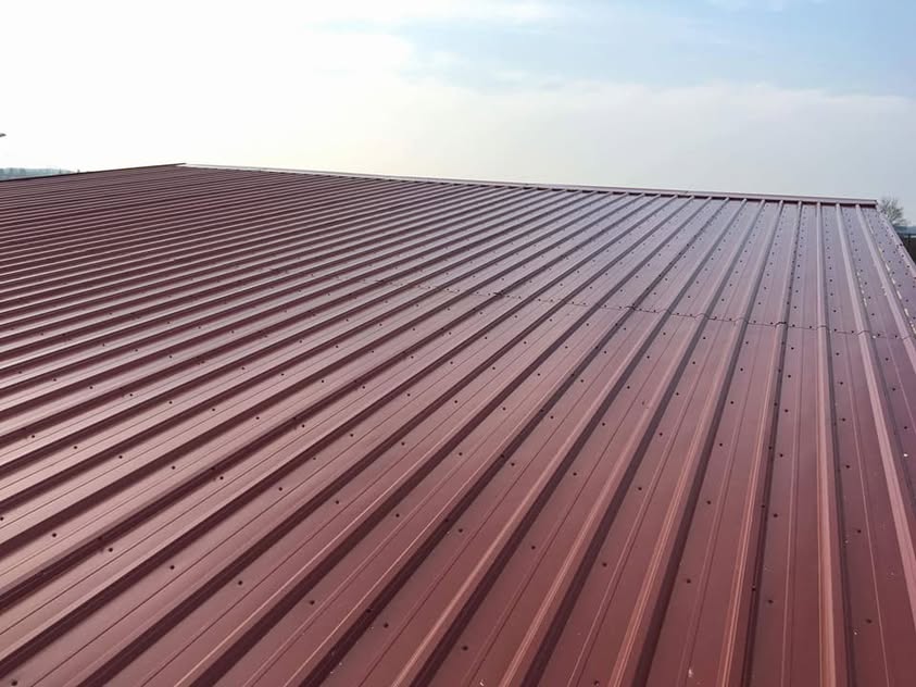 Plechová krytina - Trapézový plech T18 červená - Kopčany - foto 2