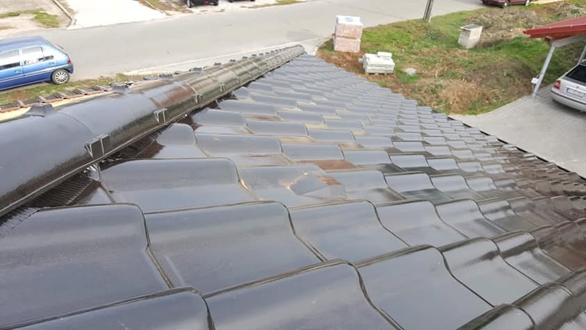 Škridla Creaton Balance čierna glazúra - Vrádište - foto 3