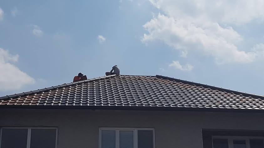 Škridla Creaton Balance hnedá engoba - Gbely