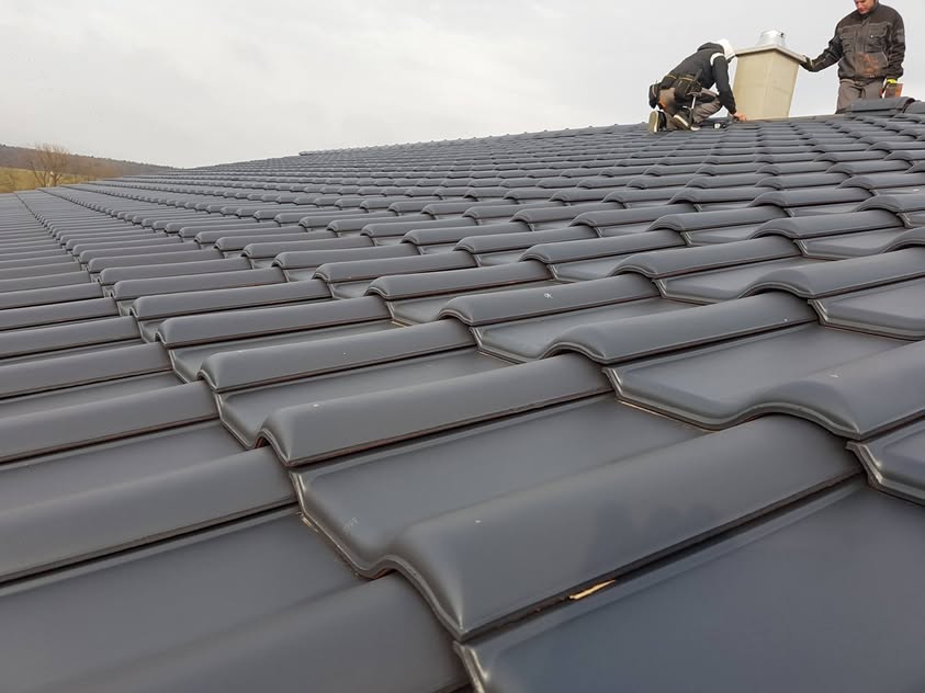 Škridla Creaton Magnum bridlicovočierna engoba - Unín