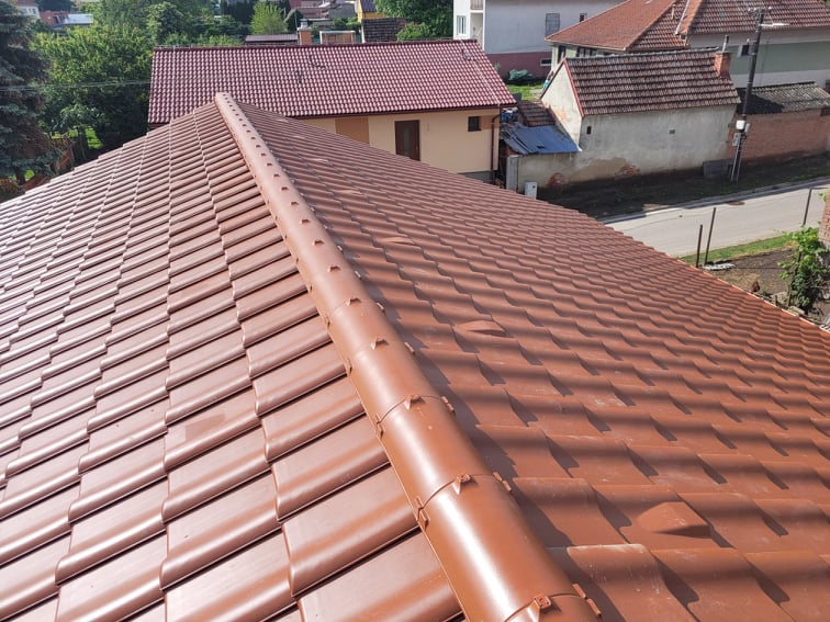 Škridla Creaton Magnum medenočervená engoba - Gbely - foto 3